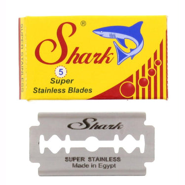 Shark DE Super Stainless Safety Razor Blades 5 Pack - Chiseled Face